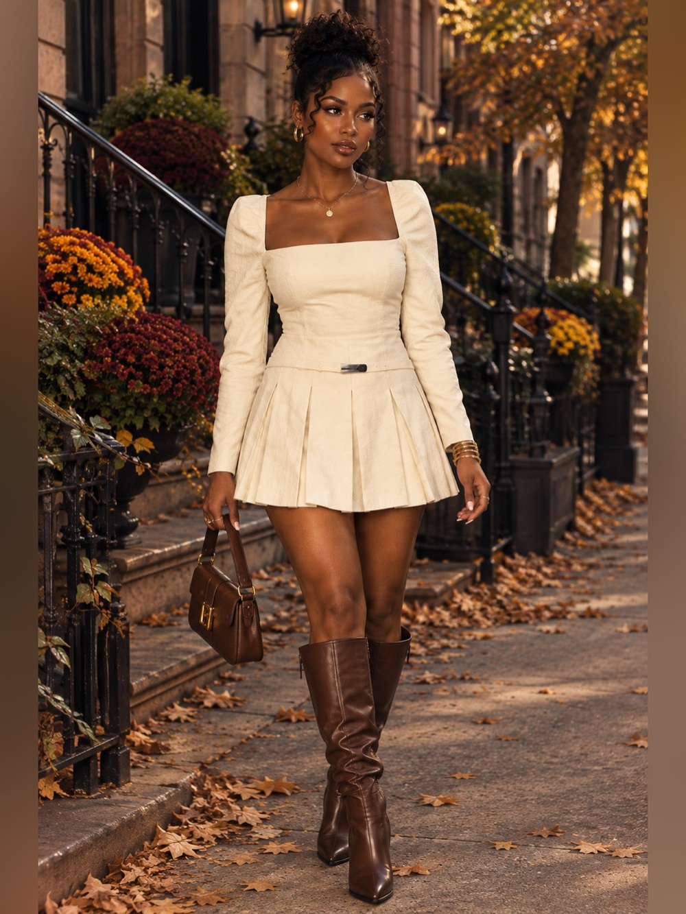 Reformation Luella Pleated Mini Dress NEW WITH TAG